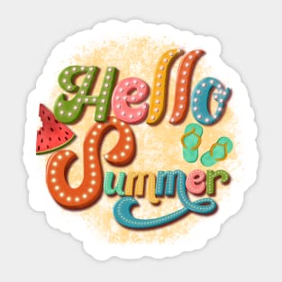 Hello summer Sticker